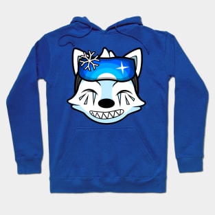 Laughing Skier Alaskan Malamute Brook Hoodie